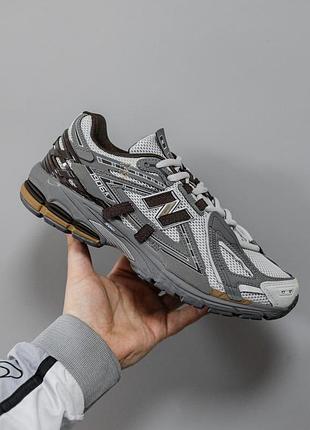 Чоловічі сірі кросівки new balance 1906 grey brown х нью беланс 43
