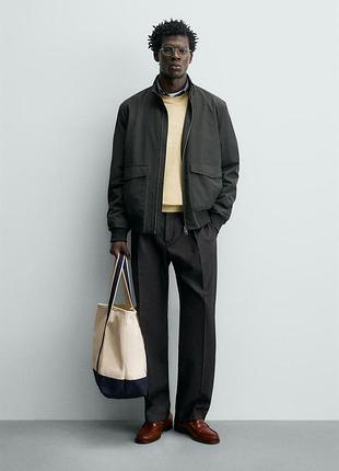 Куртка- вітровка-бомбер чоловікам zara водовідштовхувальна water repellent