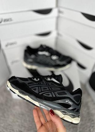 Asics gel-nyc black grey beige