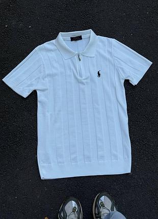 Футболка вʼязана на замку polo ralph lauren