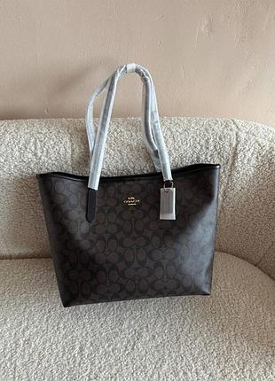 Сумка шопер coach sig city tote