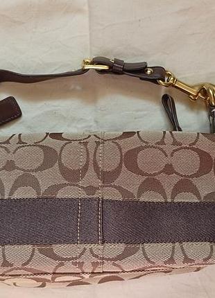 Coach signature stripe mini hobo