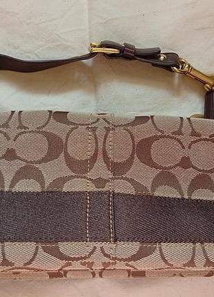 Coach signature stripe mini hobo