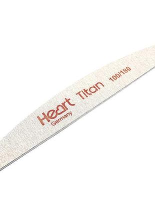 Пилка для ногтей heart titan 100/180 half полукруг