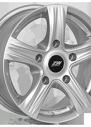 Диски колісні zw-7330 sil r15*6.5j pcd5*139.7 et40 dia 98.5 литі легкосплавні