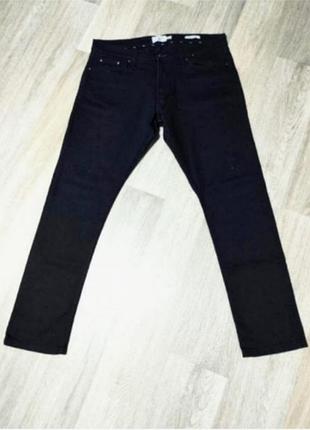 Мужские чёрные джинсы m&s , размер 36/31 slim .