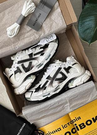 Balenciaga runner 'gradient - white black' 4