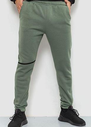Спорт штаны мужские на флисе, цвет хаки, 238r56970