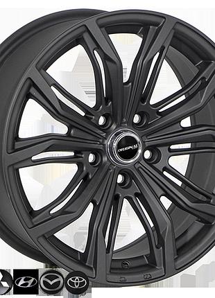Диски колісні zw-2747 blk/m r17*7.5j pcd5*114.3 et42 dia 67.1 литі легкосплавні