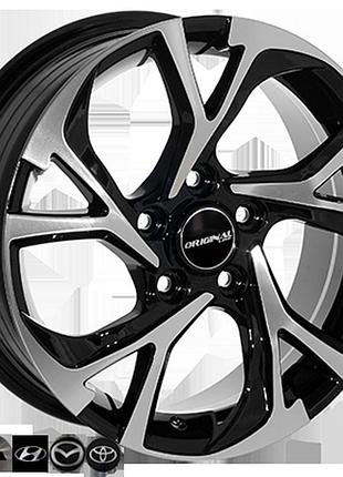 Диски колісні zf-fe197 bmf r16*6.5j pcd5*114.3 et45 dia 67.1 литі легкосплавні