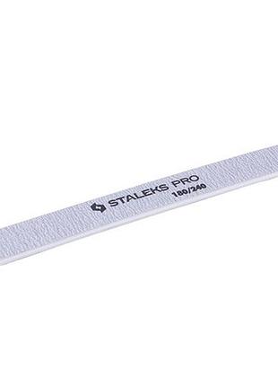 Пилка для ногтей staleks 180/240 грит (прямая) минеральная для ногтей nf-21/2
