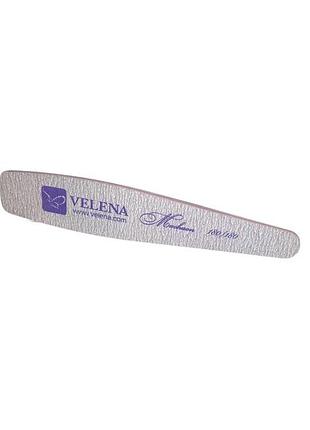 Пилка для нігтів премиум velena lab 180/180 machaon