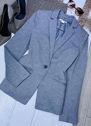 Жіночий піджак h&m s сірий піджак класичний приталиний піджак на ґудзику сірий піджак