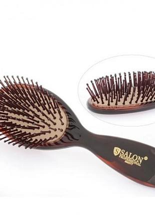Масажна щітка для волосся salon professional 6903tt з пластиковими зубцями