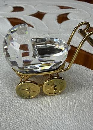 Swarovski 100%оригінал  фігурка колясочка