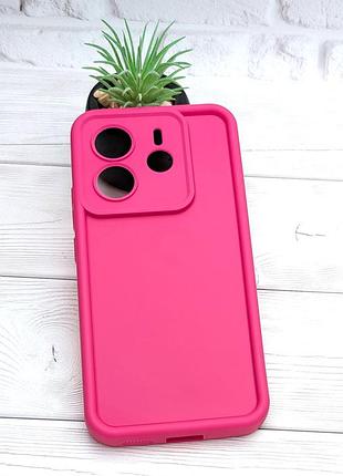 Чохол shock case для xiaomi redmi note 14 4g eu (24117rn76e) бампер силіконовий рожевий