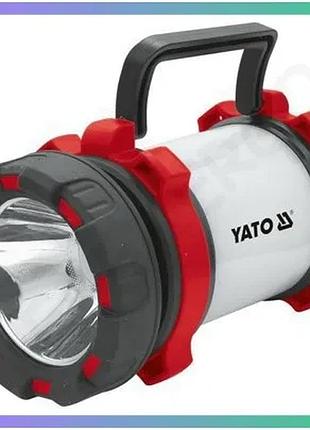 Світлодіодний ліхтар yato акумуляторний 3,7в 3000маг 6 режимів 380/200лм usb зарядка для кемпінгу та п sku_yt-08547