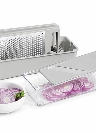 Набор кухонных терок silvercrest grater set, 7 предметов, с контейнером и 4 сменными насадками