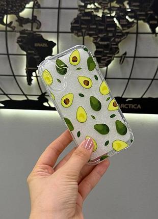 Силиконовый прозрачный чехол на айфон 16,прозрачный чехол для iphone 16 с рисунком