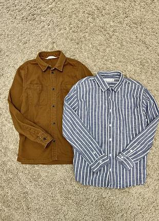 Сорочка zara в полоску на 10 років