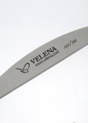 Шлифовщик velena 100/180 полукруглый серый aеs-003