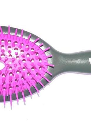Расческа-щетка salon professional 8h61 средняя с резиновыми зубчиками