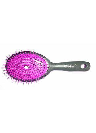 Гребінець-щітка salon professional 8h60 велика з гумовими зубчиками