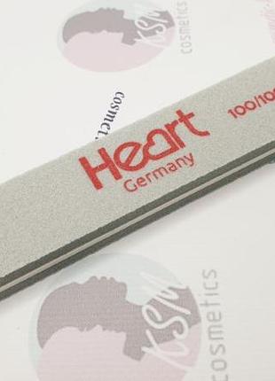 Шліфувальник для поліровки нігтів heart 100\100 прямокутний