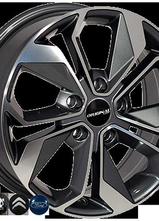 Диски колесные zw-bk5168 gp r15*6.5j pcd5*108 et37 dia 65.1 литые легкосплавные