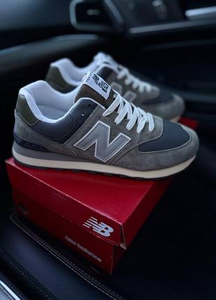 Чоловічі кросівки new balance 574, нью-баланс 574 класики сірі, кросівки чоловічі біланс 574
