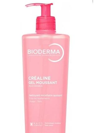 Гель для вмивання bioderma créaline gel moussant 500 мл