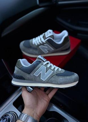 Чоловічі кросівки new balance 574, нью-баланс 574 класики сірі, кросівки чоловічі біланс 574, бренд