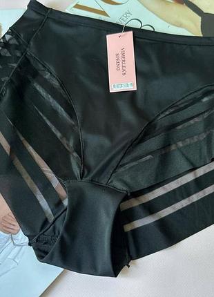 Xl-2xl–3xl женские бесшовные трусы с высокой посадкой, микрофибра, черный