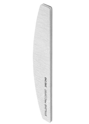 Пилка для ногтей минеральная staleks pro expert полумесяц, 240/240 грит (nfb-40/7)