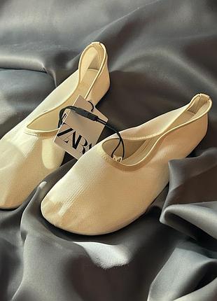 Балетки сітчасті zara 36