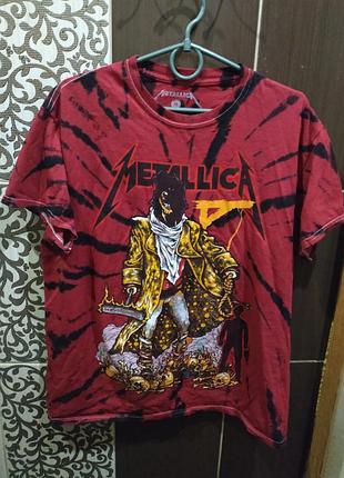 Мужская,женская футболка metallica «the unforgiven» tie-dye / pushead мерч originals