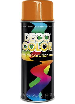 Краска аэрозольная алкидная decocolor оранжевый (ral2004) 400мл