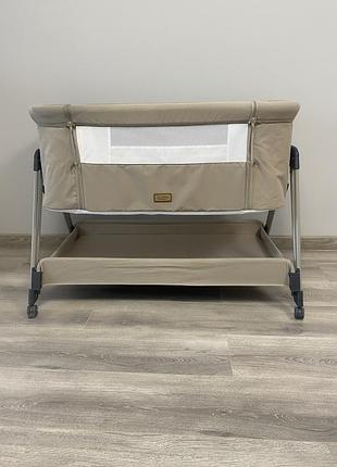 🤍 приставне ліжечко el camino harmony me1179 (taupe  beige)ліжечко в відмінному стані,в подарунок додам два простирадла