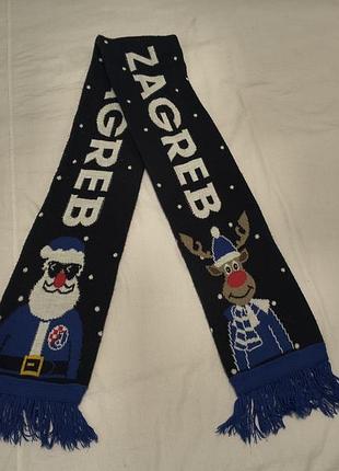 Dinamo zagreb - фанатський клубний  колекційний шарф  - фк динамо загреб, хорватія