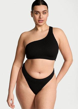 Роздільний купальник із жатої тканини victoria's secret топ і плавки тонг