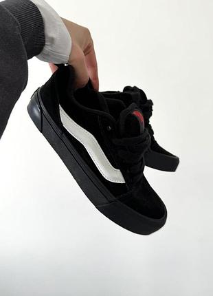 Чорні кеди vans knu black white х ванс 44
