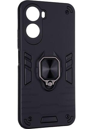 Чехол fiji defence для xiaomi redmi a7 pro защитный бампер с кольцом подставкой black