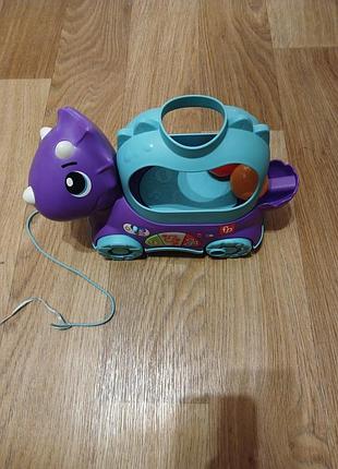 Іграшка-каталка fisher-price smart stages  веселий трицераторпс