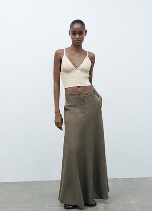 Спідниця коричнева zara