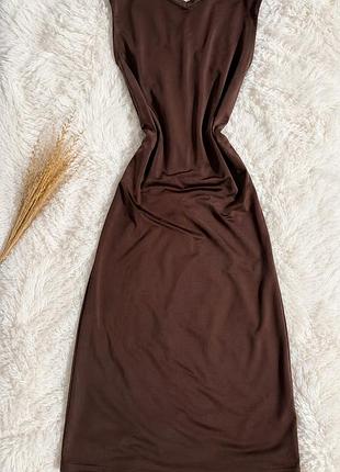 🤎 коричнева сукня stradivarius