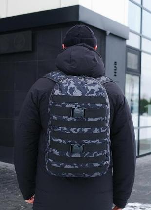 Рюкзак серый камуфляж fazan v2, большой, размеры 45х27,5х15 см