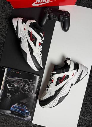 Чоловічі кросівки nike m2k tekno m white black red