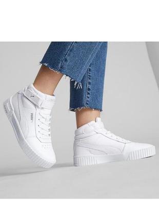 Оригінальні осінні кросівки puma демісезонні хайтопи розмір 36 puma women's carina 2.0 mid