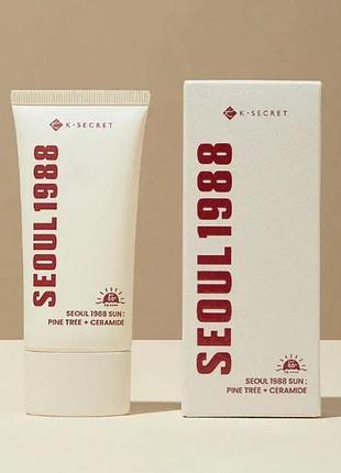 Новый ksecret seoul 1988 sun : pine tree + ceramide – сонцезахисний крем з екстрактом сосни і керамідами spf50+ pa++++