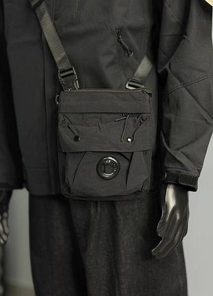 Месенджер чоловічий c.p. company чорний нейлоновий